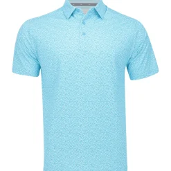 Callaway All Over Micro Floral Print Shirt Polo Short Sleeve Golf Apparel