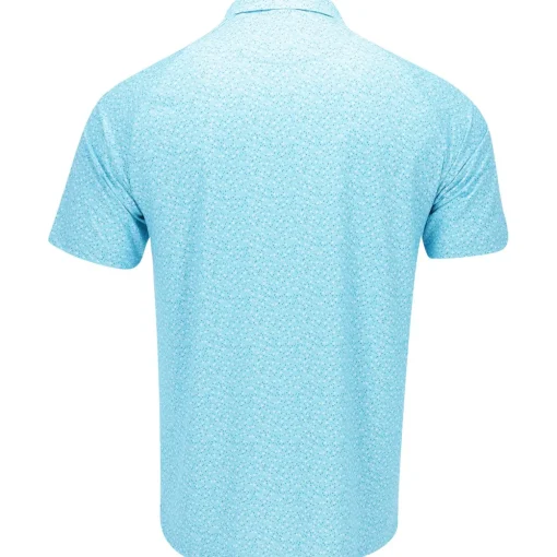 Callaway All Over Micro Floral Print Shirt Polo Short Sleeve Golf Apparel