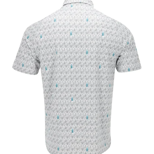 Callaway All Over Scotch Novelty Print Shirt Polo Short Sleeve Golf Apparel