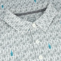 Callaway All Over Scotch Novelty Print Shirt Polo Short Sleeve Golf Apparel