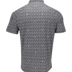 Callaway All Over Scotch Novelty Print Shirt Polo Short Sleeve Golf Apparel