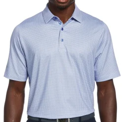 Callaway All-Over Chevron Foulard Print Shirt Polo Short Sleeve Golf Apparel