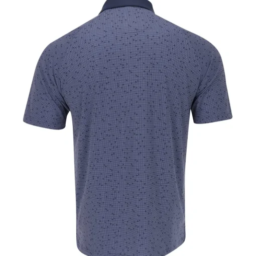 Callaway All-Over Trademark Chev Print Shirt Polo Short Sleeve Golf Apparel