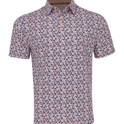 Callaway All-Over Trademark Abstract Shirt Polo Short Sleeve Golf Apparel