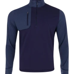 Callaway Aquapel Lightweight Mixed Media 1/4 Zip Outerwear Pullover Golf Apparel