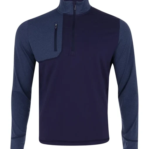 Callaway Aquapel Lightweight Mixed Media 1/4 Zip Outerwear Pullover Golf Apparel