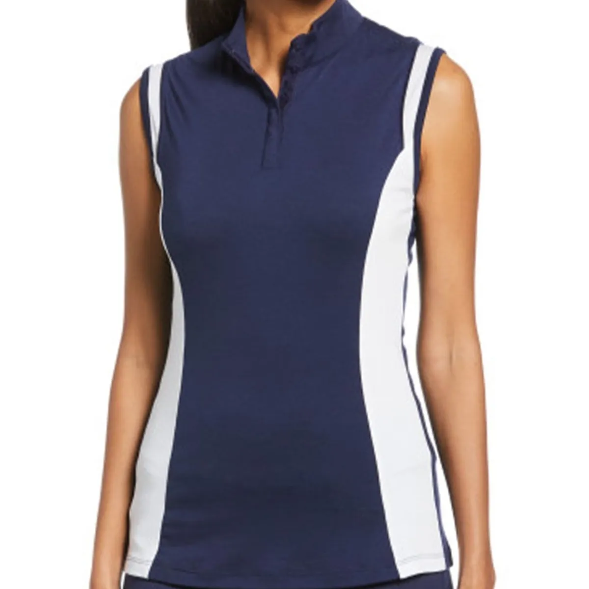 Callaway Color Block Snap Front Shirt Polo Short Sleeve Golf Apparel