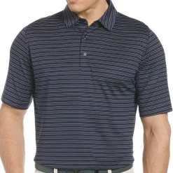 Callaway Fine Line Vented Stripe Shirt Polo Short Sleeve Golf Apparel