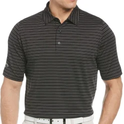 Callaway Fine Line Vented Stripe Shirt Polo Short Sleeve Golf Apparel