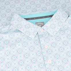Callaway Foulard Print Golf Shirt Polo Short Sleeve Golf Apparel