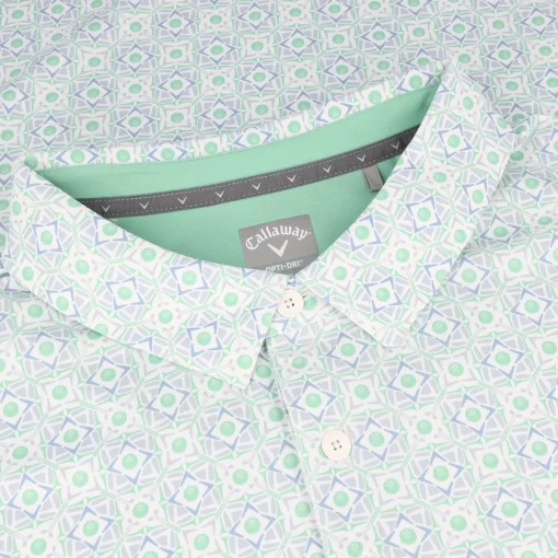 Callaway Foulard Print Golf Shirt Polo Short Sleeve Golf Apparel