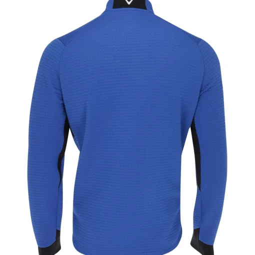 Callaway Mid-Weight Textured 1/4-Zip Outerwear Pullover Golf Apparel