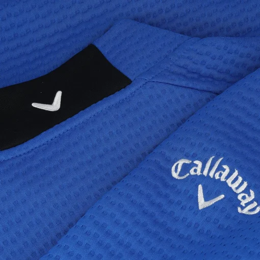 Callaway Mid-Weight Textured 1/4-Zip Outerwear Pullover Golf Apparel