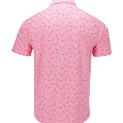 Callaway Painted Chev Trademark Print Shirt Polo Short Sleeve Golf Apparel