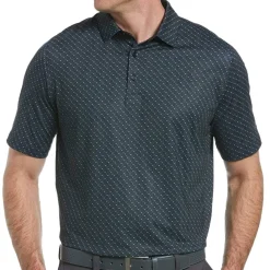 Callaway Swing Tech Allover Chevron Print Shirt Polo Short Sleeve Golf Apparel