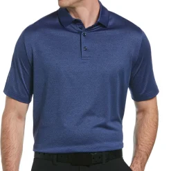 Callaway Swing Tech Ventilated Heather Jacquard Shirt Polo Short Sleeve Golf Apparel