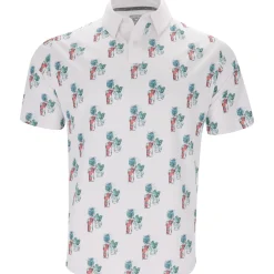 Callaway 19th Hole Drink Print Shirt Polo Short Sleeve Golf Apparel