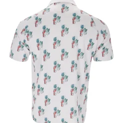 Callaway 19th Hole Drink Print Shirt Polo Short Sleeve Golf Apparel