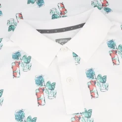 Callaway 19th Hole Drink Print Shirt Polo Short Sleeve Golf Apparel