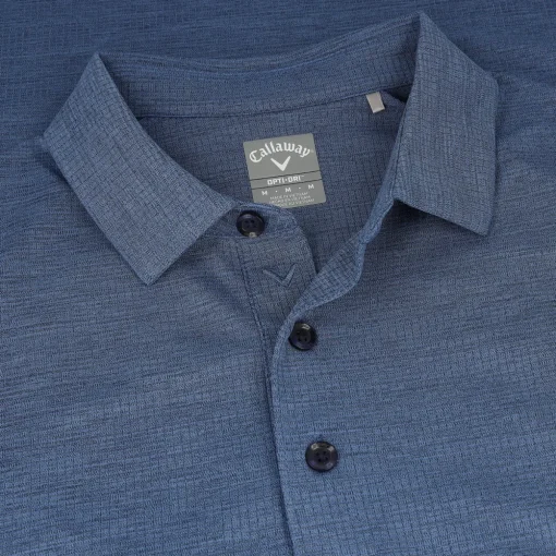 Callaway Ventilated Jacquard Classic Shirt Polo Short Sleeve Golf Apparel