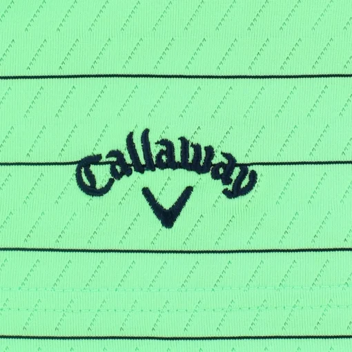 Callaway Ventilated Stripe Shirt Polo Short Sleeve Golf Apparel