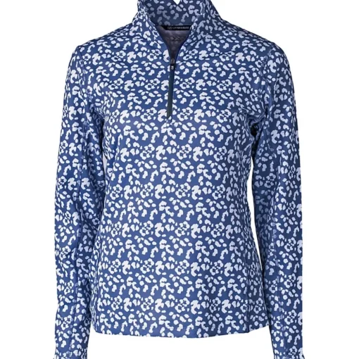 Cutter & Buck Printed Traverse Outerwear Pullover Golf Apparel