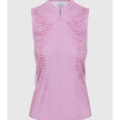 Dunning Alana Ventilated Performance Sleeveless Shirt Polo Short Sleeve Golf Apparel