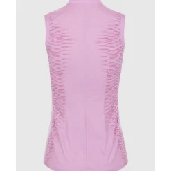 Dunning Alana Ventilated Performance Sleeveless Shirt Polo Short Sleeve Golf Apparel