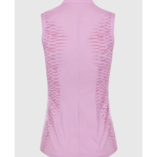 Dunning Alana Ventilated Performance Sleeveless Shirt Polo Short Sleeve Golf Apparel