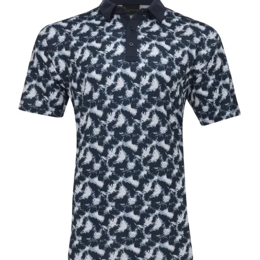 Dunning Ashbury Ventilated Jersey Performance Shirt Polo Short Sleeve Golf Apparel
