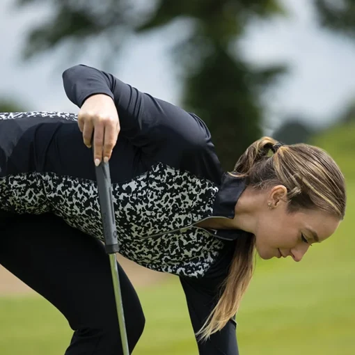 Dunning Ayla Jersey Performance 1/4 Zip Outerwear Pullover Golf Apparel