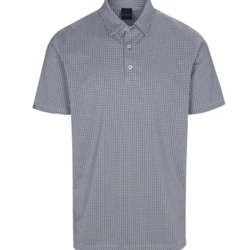 Dunning Benford Jacquard Performance Shirt Polo Short Sleeve Golf Apparel