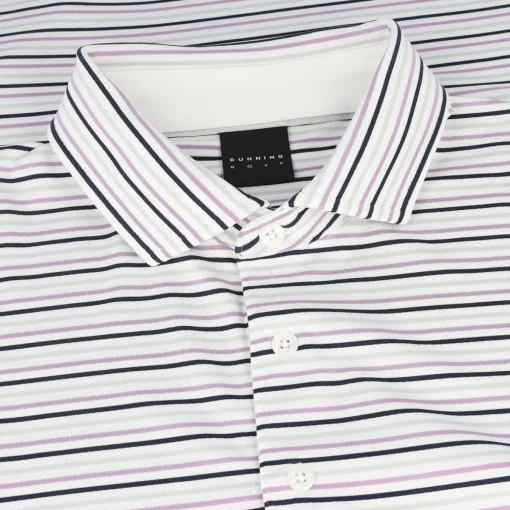 Dunning Bolerno Ventilated Performance Shirt Polo Short Sleeve Golf Apparel