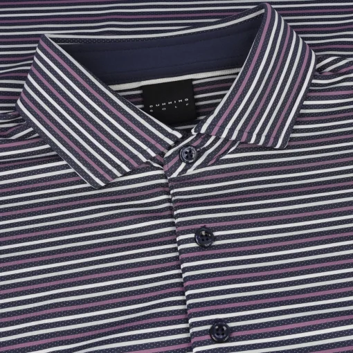 Dunning Bolerno Ventilated Performance Shirt Polo Short Sleeve Golf Apparel