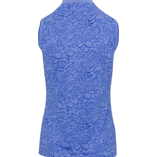 Dunning Brigid Ventilated Sleeveless Performance Shirt Polo Short Sleeve Golf Apparel