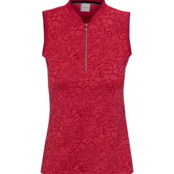 Dunning Brigid Ventilated Sleeveless Performance Shirt Polo Short Sleeve Golf Apparel