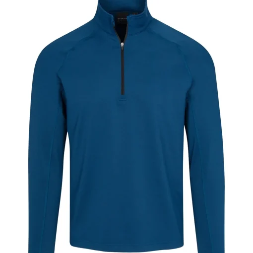 Dunning Bristol Jacquard Performance 1/4 Zip Outerwear Pullover Golf Apparel
