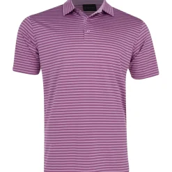 Dunning Buckhaven Ventilated Stripe Performance Shirt Polo Short Sleeve Golf Apparel