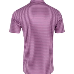 Dunning Buckhaven Ventilated Stripe Performance Shirt Polo Short Sleeve Golf Apparel