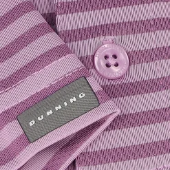 Dunning Buckhaven Ventilated Stripe Performance Shirt Polo Short Sleeve Golf Apparel