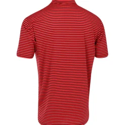 Dunning Buckhaven Ventilated Stripe Performance Shirt Polo Short Sleeve Golf Apparel