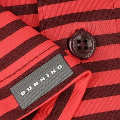 Dunning Buckhaven Ventilated Stripe Performance Shirt Polo Short Sleeve Golf Apparel