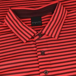 Dunning Buckhaven Ventilated Stripe Performance Shirt Polo Short Sleeve Golf Apparel