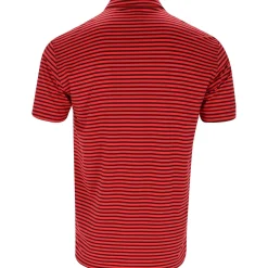 Dunning Buckhaven Ventilated Stripe Performance Shirt Polo Short Sleeve Golf Apparel
