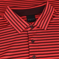 Dunning Buckhaven Ventilated Stripe Performance Shirt Polo Short Sleeve Golf Apparel