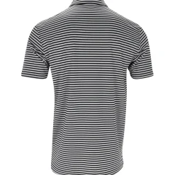 Dunning Buckhaven Ventilated Stripe Performance Shirt Polo Short Sleeve Golf Apparel