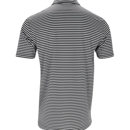 Dunning Buckhaven Ventilated Stripe Performance Shirt Polo Short Sleeve Golf Apparel