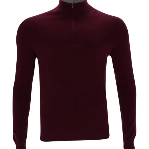 Dunning Campbell Cashmere 1/4 Zip Sweater Pullover Golf Apparel