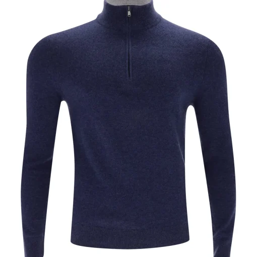 Dunning Campbell Cashmere 1/4 Zip Sweater Pullover Golf Apparel