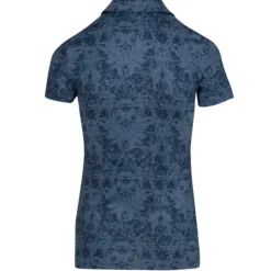 Dunning Chloe Jersey Performance Zip Shirt Polo Short Sleeve Golf Apparel